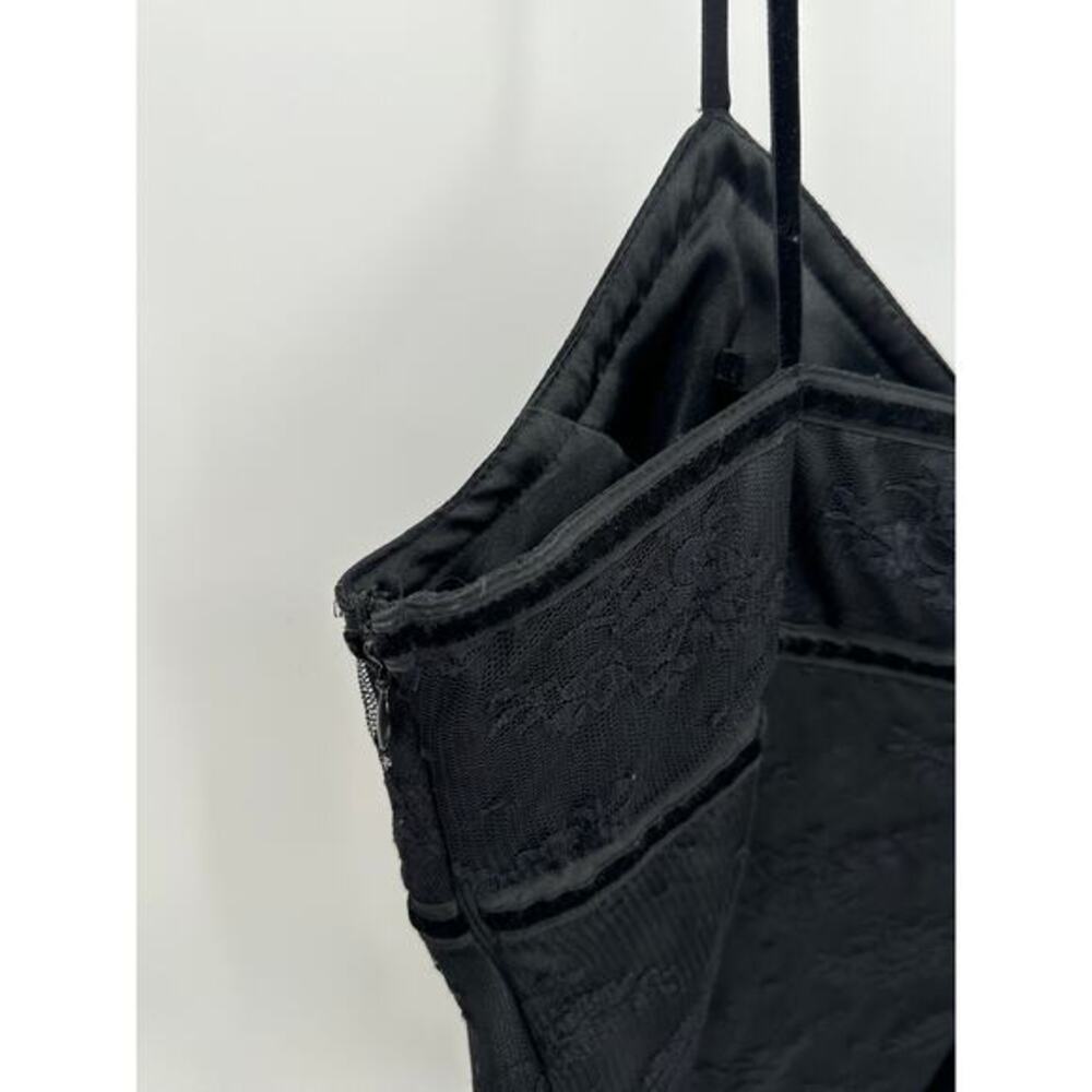 Vintage George‎ Womens Babydoll Lace Tank Size XL Black Dark Fairy Grunge Y2K - Picture 7 of 7
